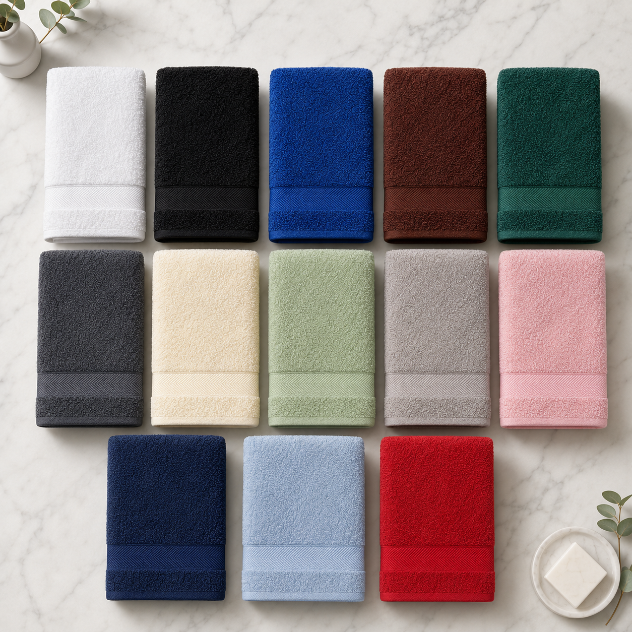 LUNA Fitted Bed Sheet Colour Swatches