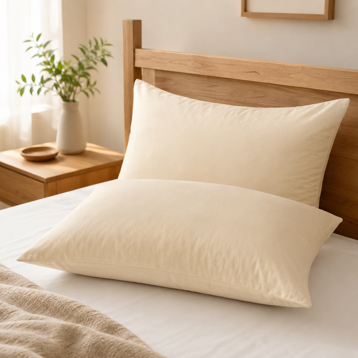 LUNA Pillow Cases - Cream