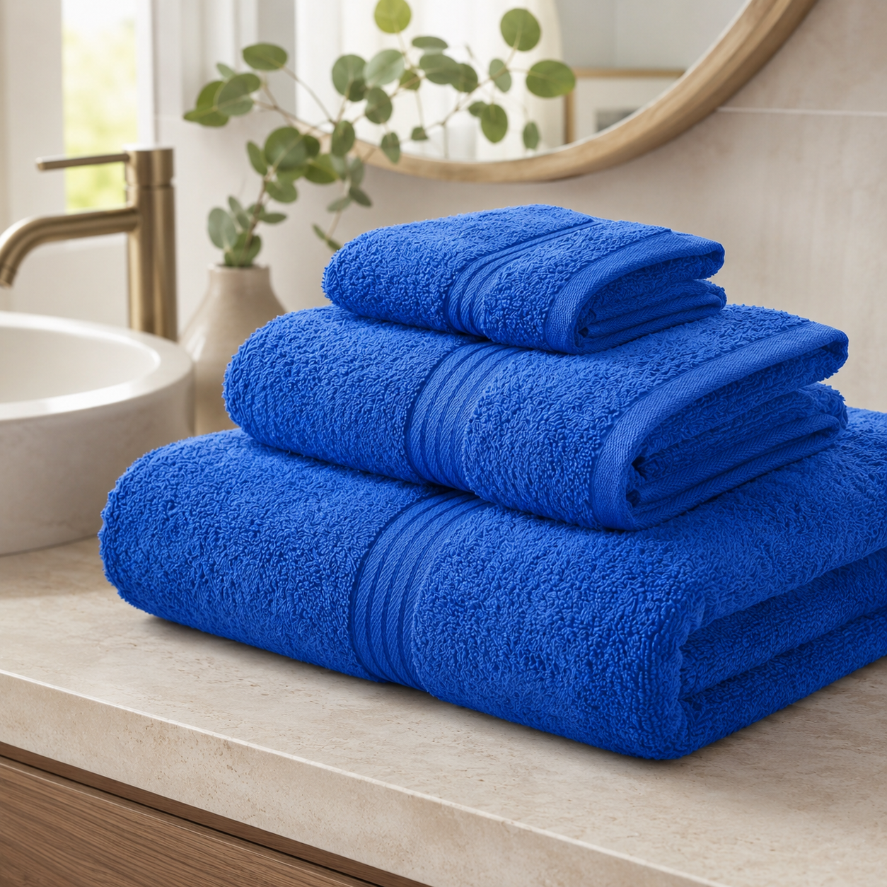LUNA Fitted Bed Sheet - Blue