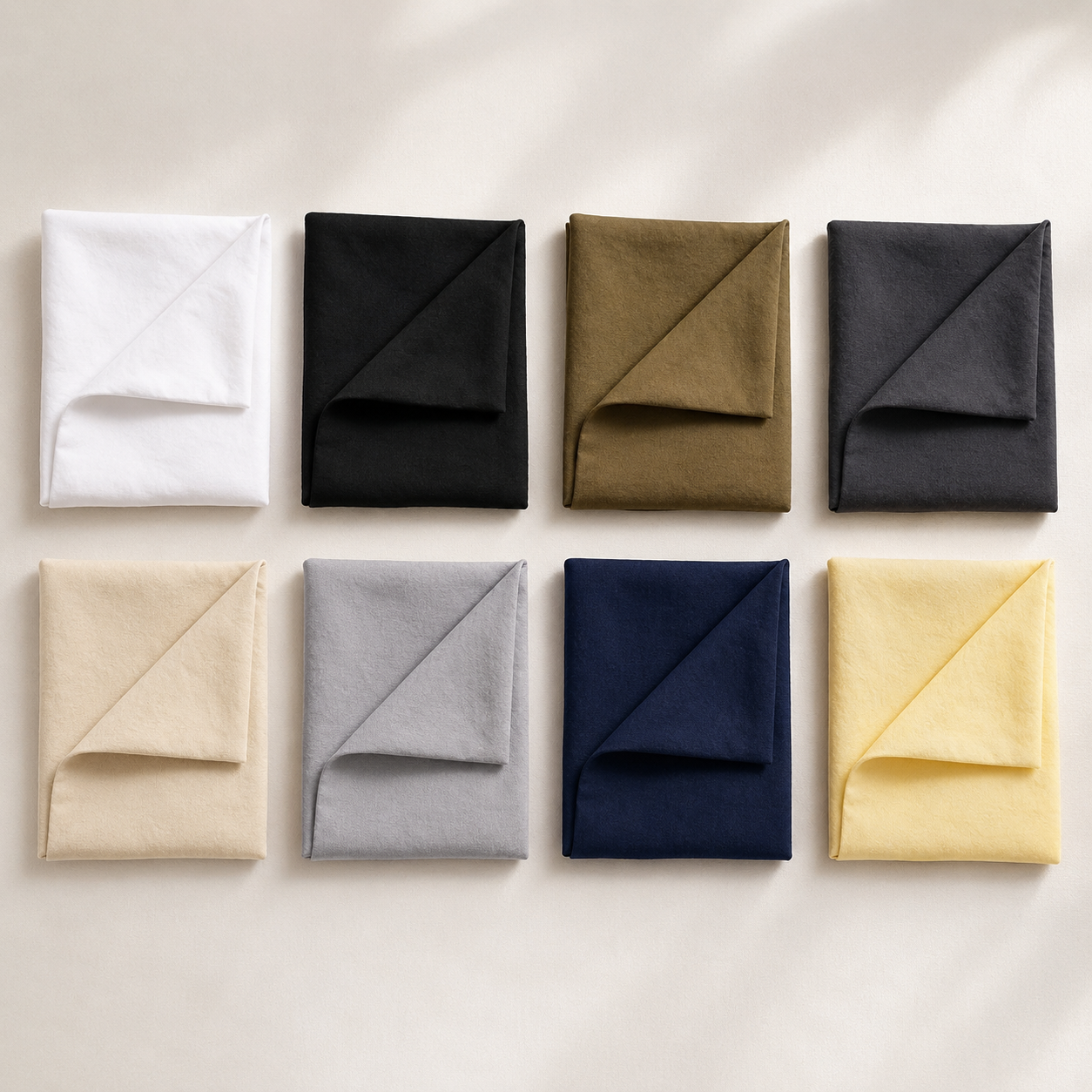 LUNA Pillow Cases Colour Swatches
